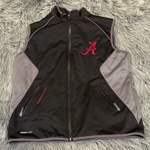 Alabama Crimson Tide Men's Medium Black and Gray Vest with Red Logo